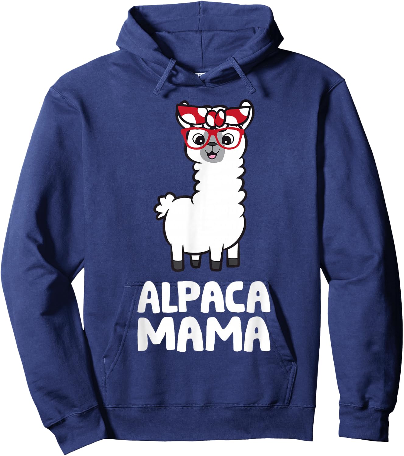 Alpaca Mom Female Alpaca Breeder Cute Alpaca Mama Hoodie - Hoodie | Navy