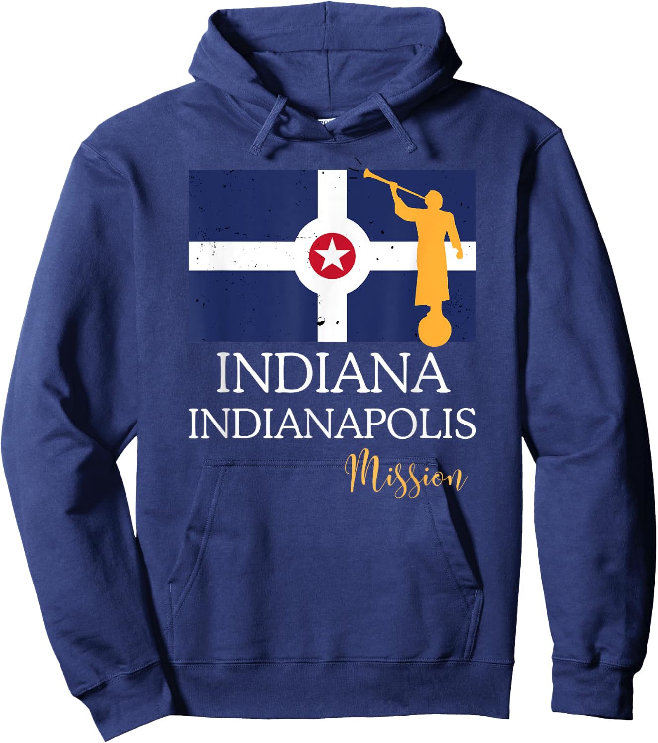 Indiana Indianapolis Mormon LDS Mission Missionary Hoodie - Hoodie | Navy