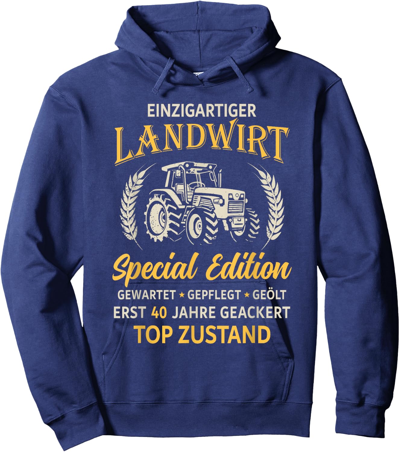 40. Geburtstag Landwirt Traktor Bauer Hoodie - Hoodie | Navy