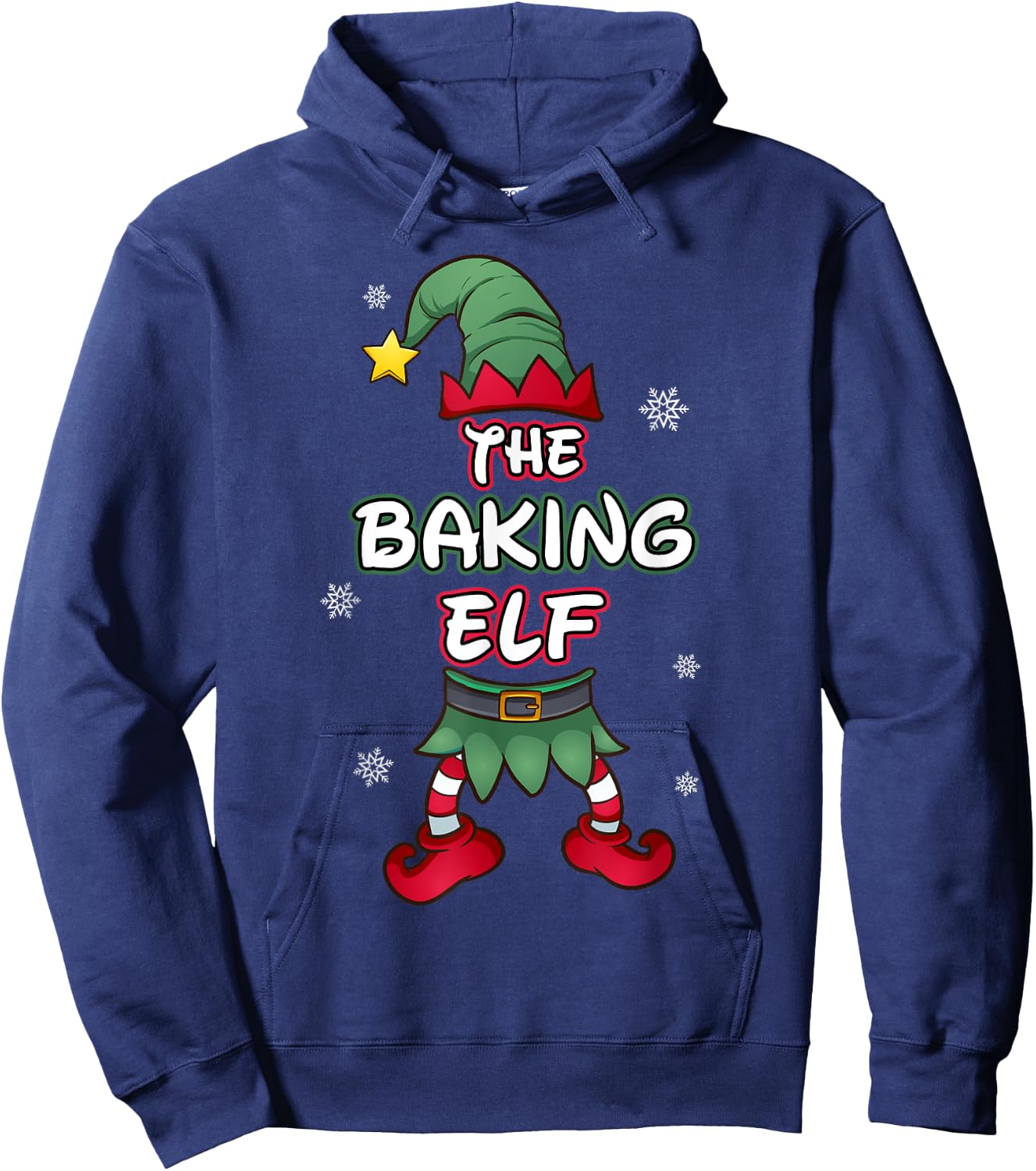 Baking Elf christmas pajamas pjs matching family group Hoodie - Hoodie | Navy