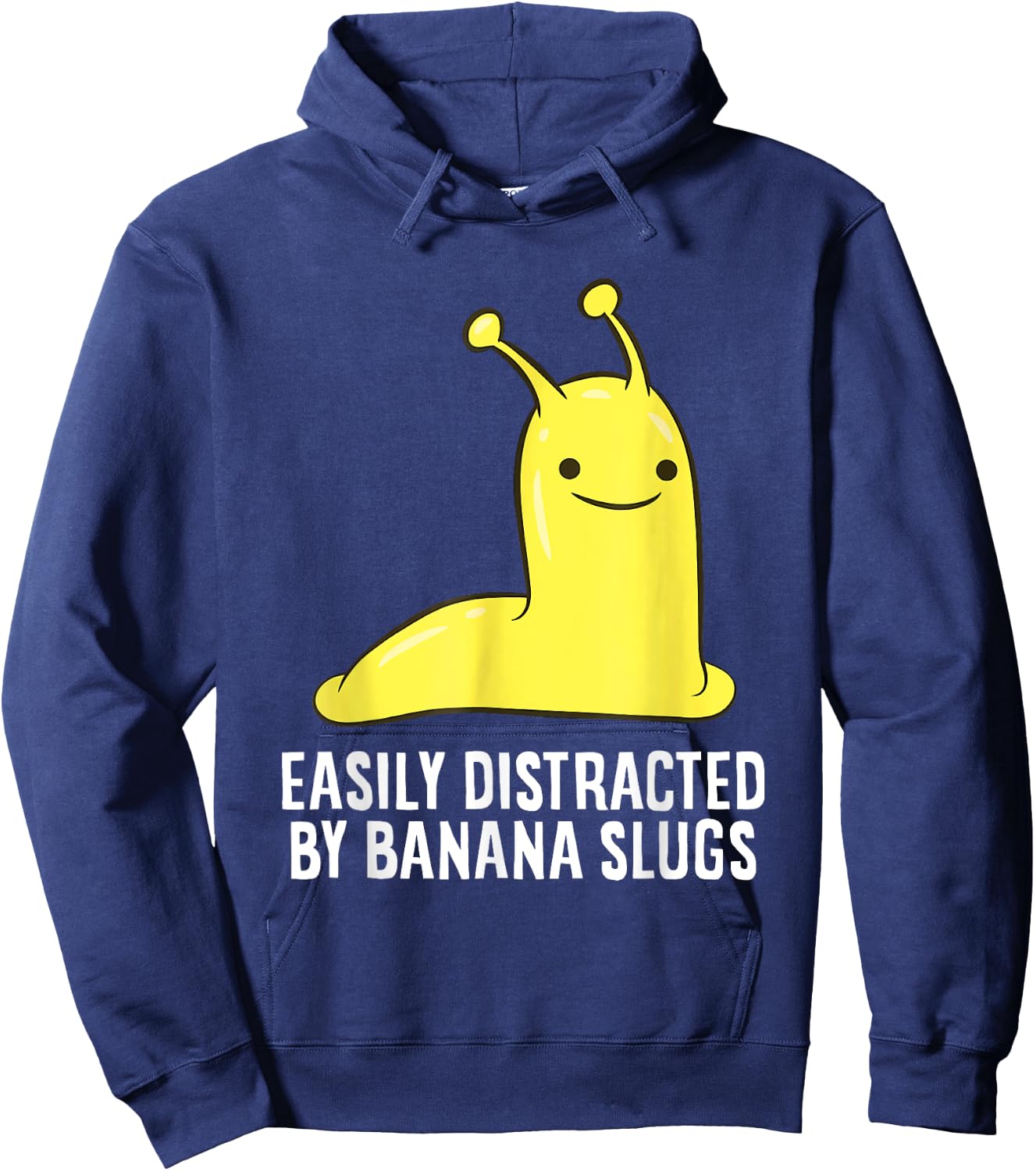 Easily Distracted By Banana Slugs Gift Hoodie - Hoodie | Navy