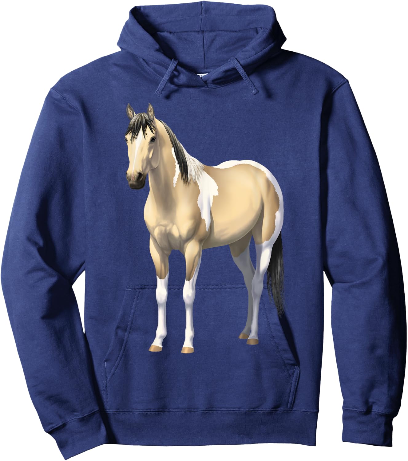 Buttermilk Buckskin Pinto Quarter Horse Paint Horse Hoodie - Hoodie | Navy
