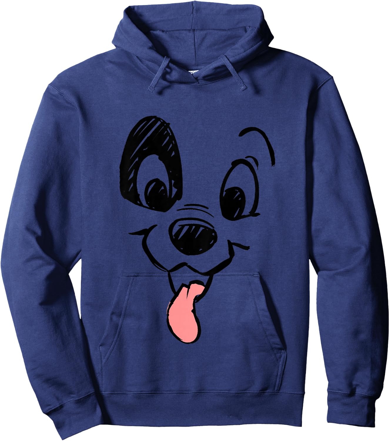 Kids Disney 101 Dalmatians Toddler Dalmatian Big Face Youth Hoodie - Hoodie | Navy