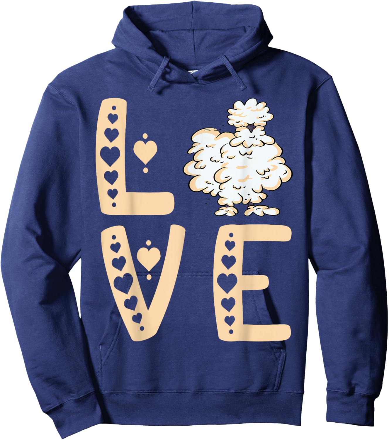 Love Silkie Chicken Lover Silky Chicken Silkie Chicken Hoodie - Hoodie | Navy