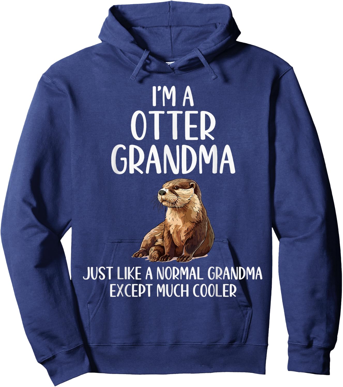 Otter Grandma Definition Otter Animal Lovers Mothers Day Hoodie - Hoodie | Navy