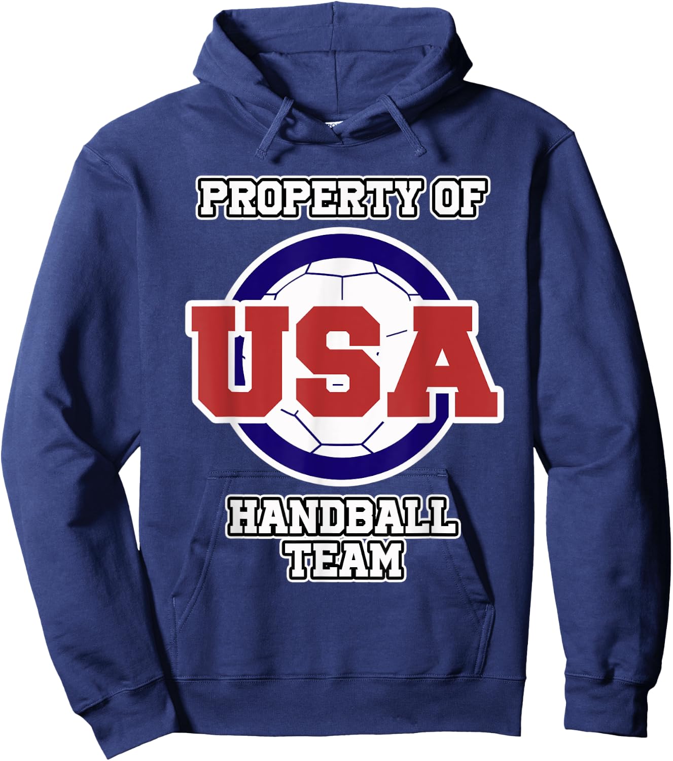 Handball Shirt for Sports Fans Property of USA Handball Team Hoodie - Hoodie | Navy