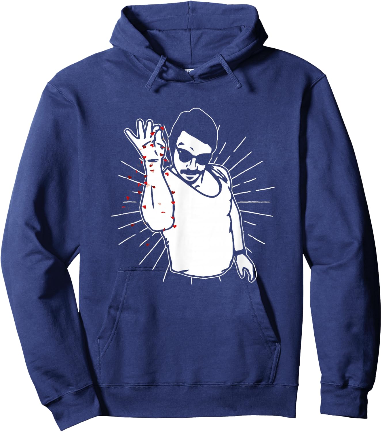 Salt Bae Fan Chef Steak Lover Valentine's Day 14 February Hoodie - Hoodie | Navy