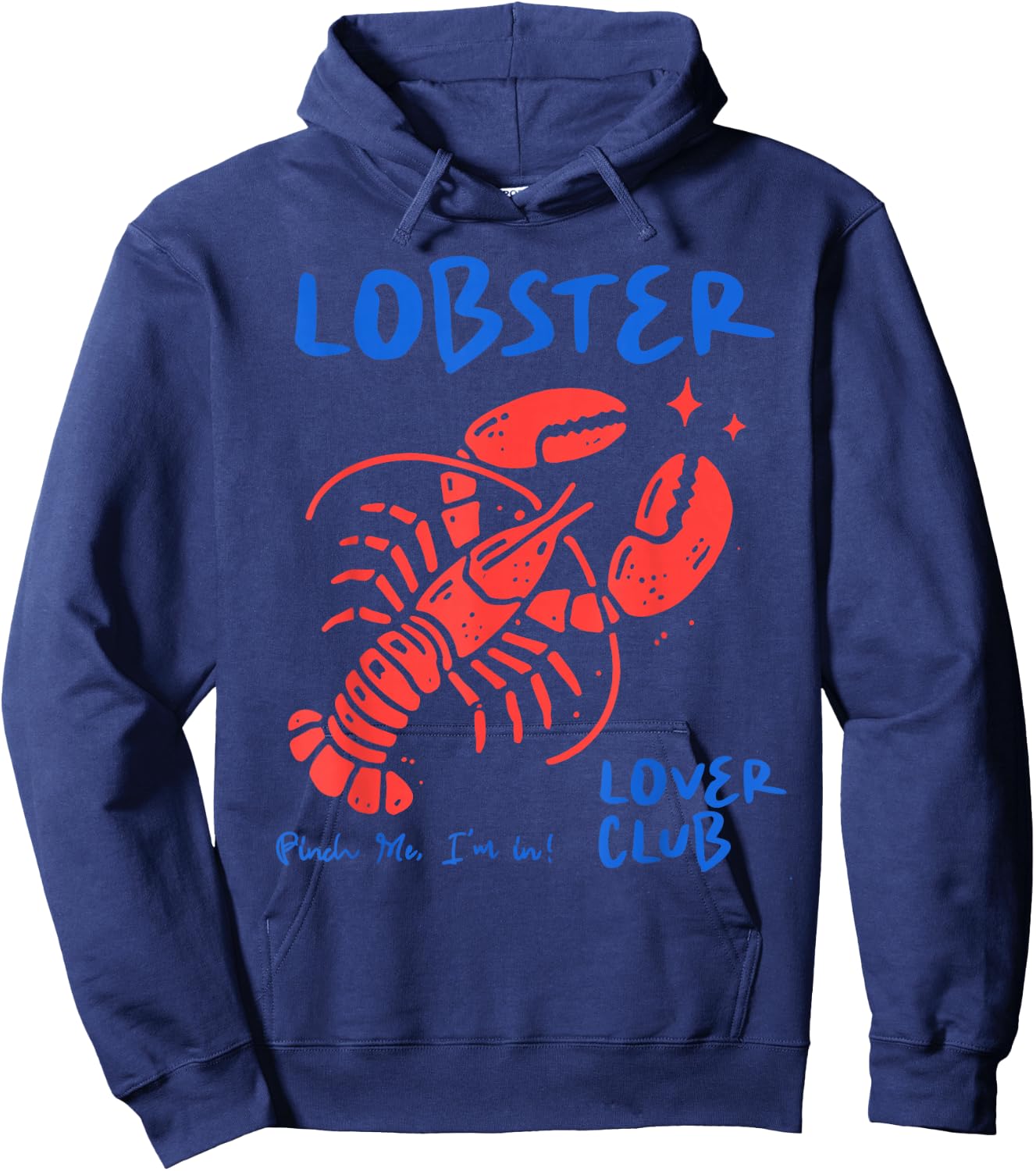 Lobster Love Club Funny Lobster Seafood Festival Women Men Hoodie - Hoodie | Navy