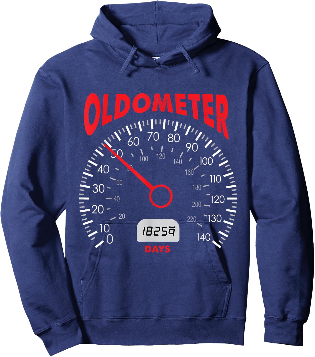 Oldometer 50th Birthday Gift Hoodie - Hoodie | Navy
