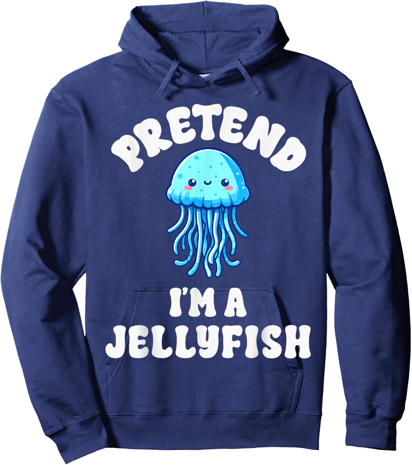 Pretend I'm A Jellyfish Costume Boys Girls Easy Halloween Hoodie - Hoodie | Navy
