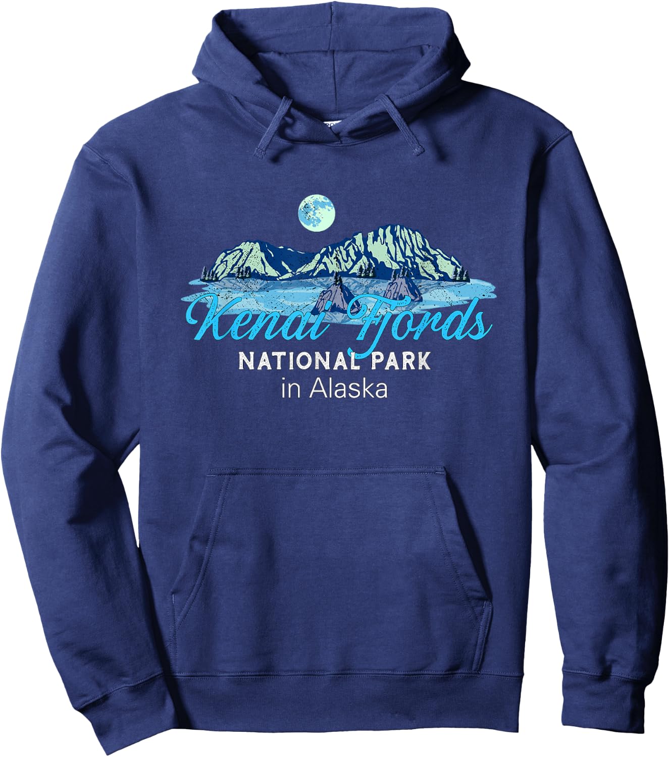 Kenai Fjords National Park Alaska Hoodie - Hoodie | Navy