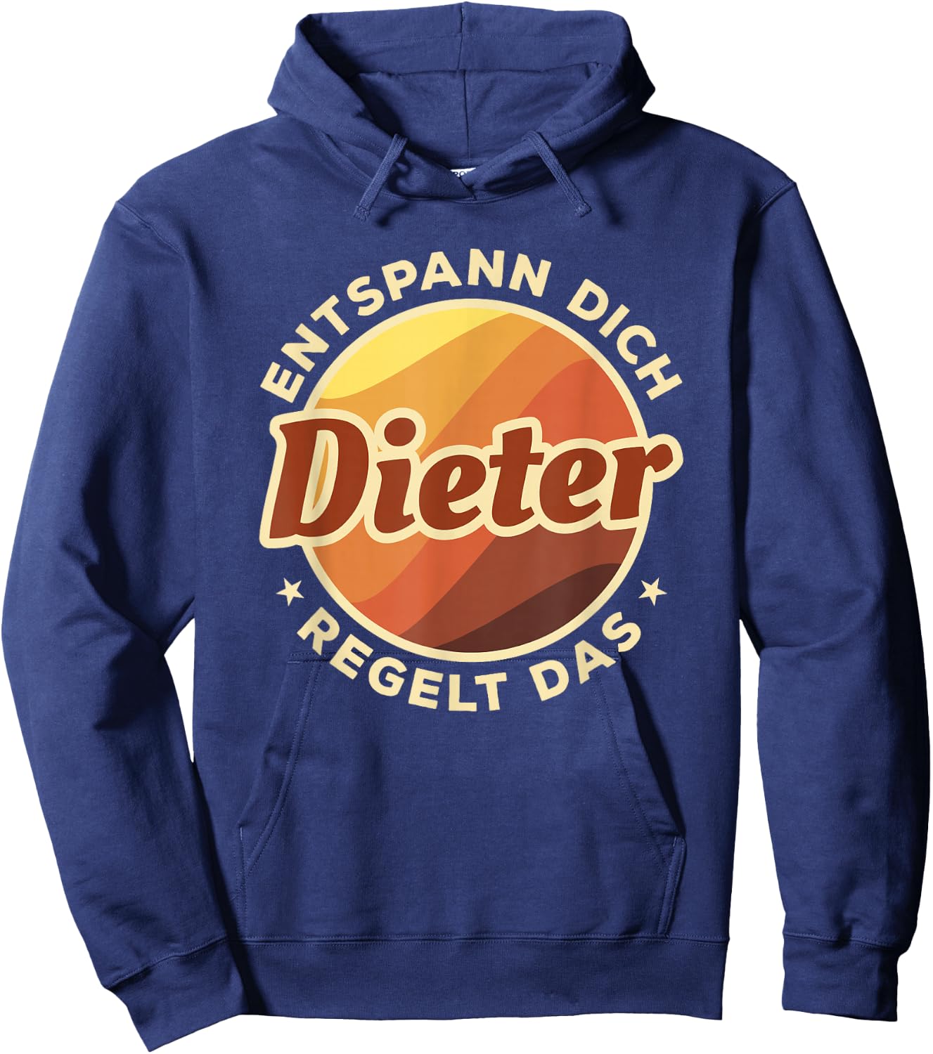 Herren Entspann Dich Dieter regelt das Hoodie - Hoodie | Navy