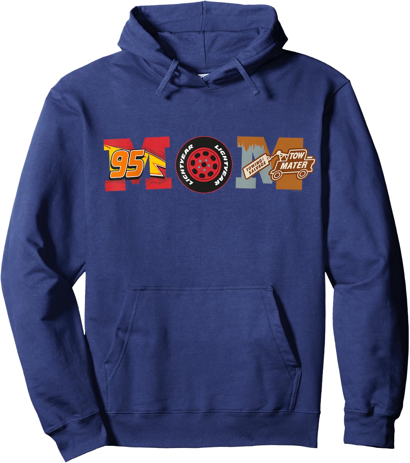 Disney and Pixar's Cars Mom Mother's Day Birthday , Black, S Hoodie - Hoodie | Navy