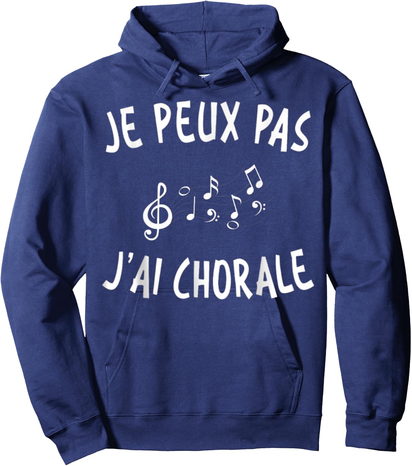 Je Peux Pas J'Ai Choir Gift Singer , Black, S Hoodie - Hoodie | Navy