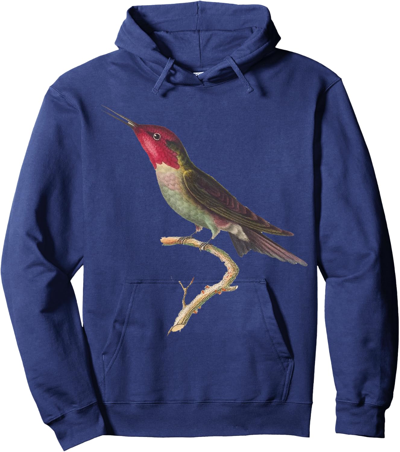 Hummingbird Beautiful Anna’s Hummingbird Hoodie - Hoodie | Navy