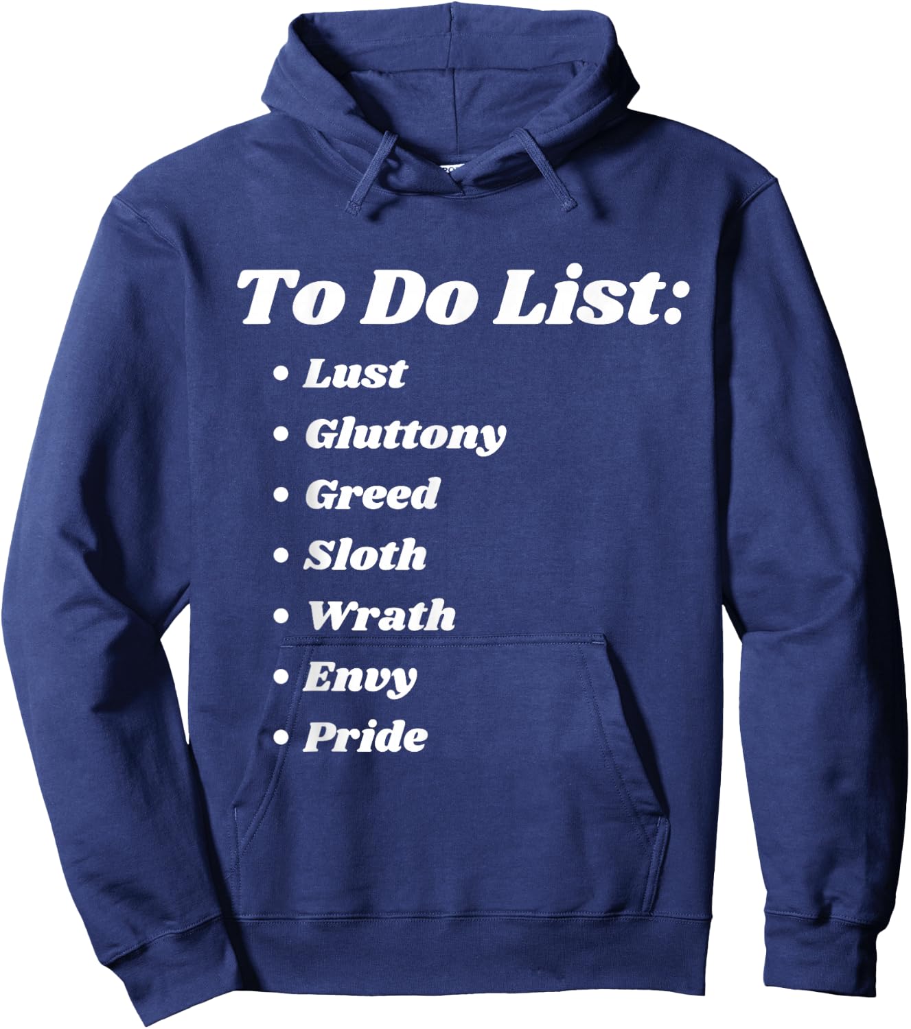 To Do List Seven Deadly Sins Hoodie - Hoodie | Navy