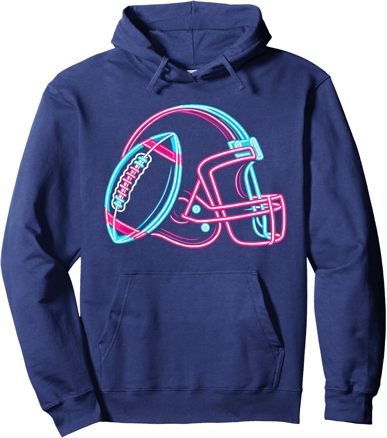 American Football Player , black Hoodie - Hoodie | Navy