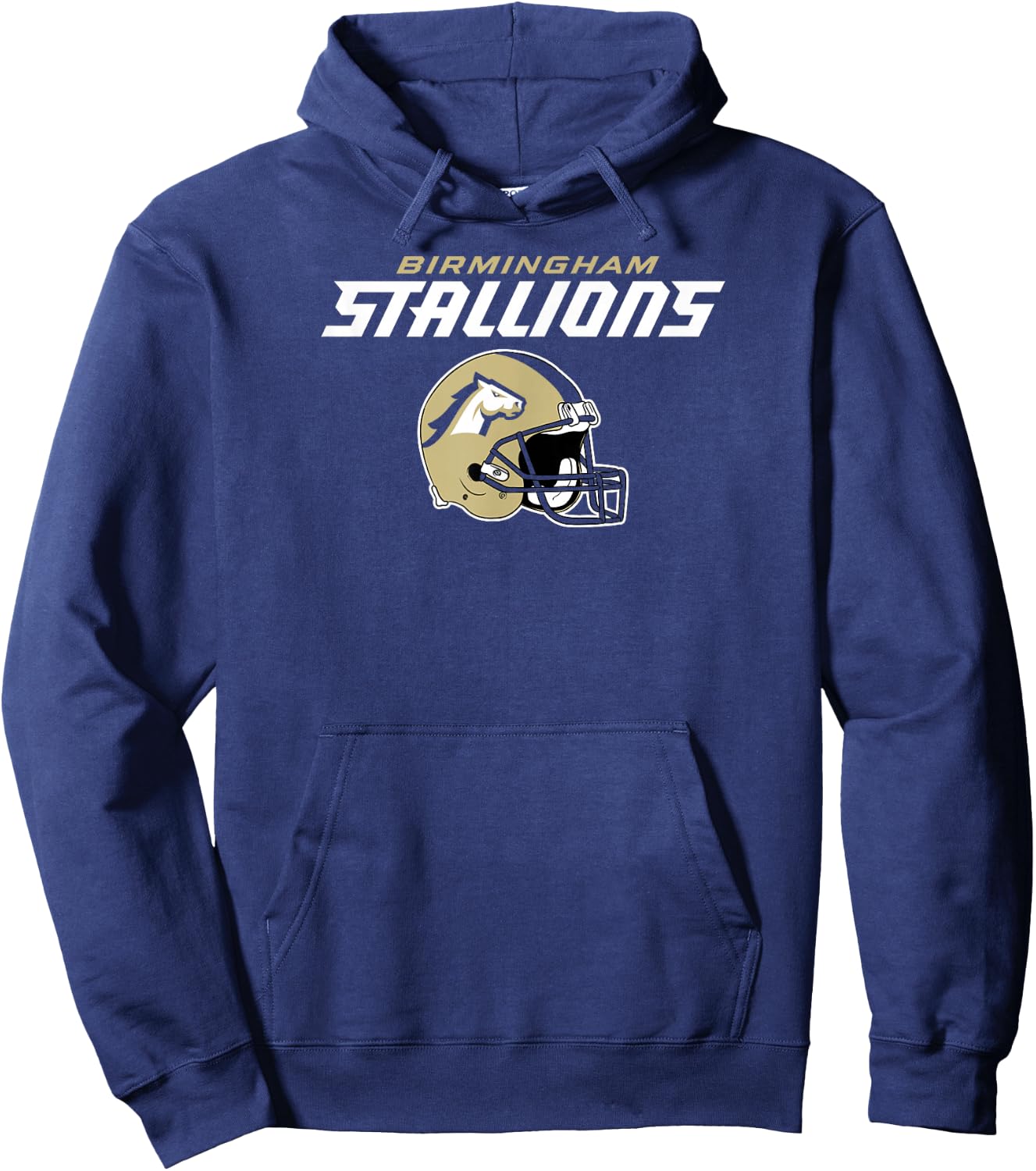 Birmingham Stallions - Vintage Helmet - Birmingham UFL Hoodie - Hoodie | Navy