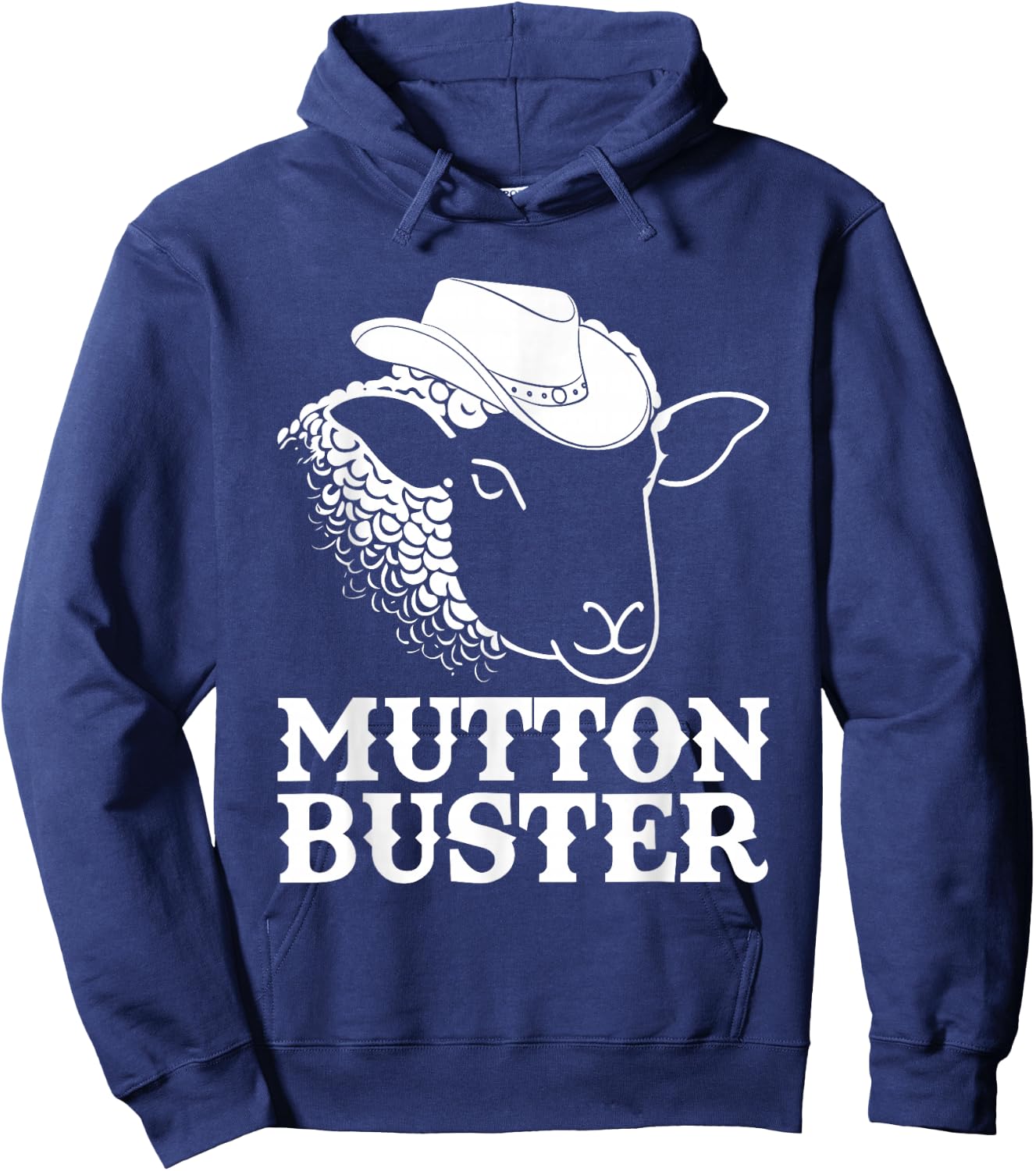 Mutton Busting Youth Rodeo Sheep Riding Kids Mutton Buster Hoodie - Hoodie | Navy
