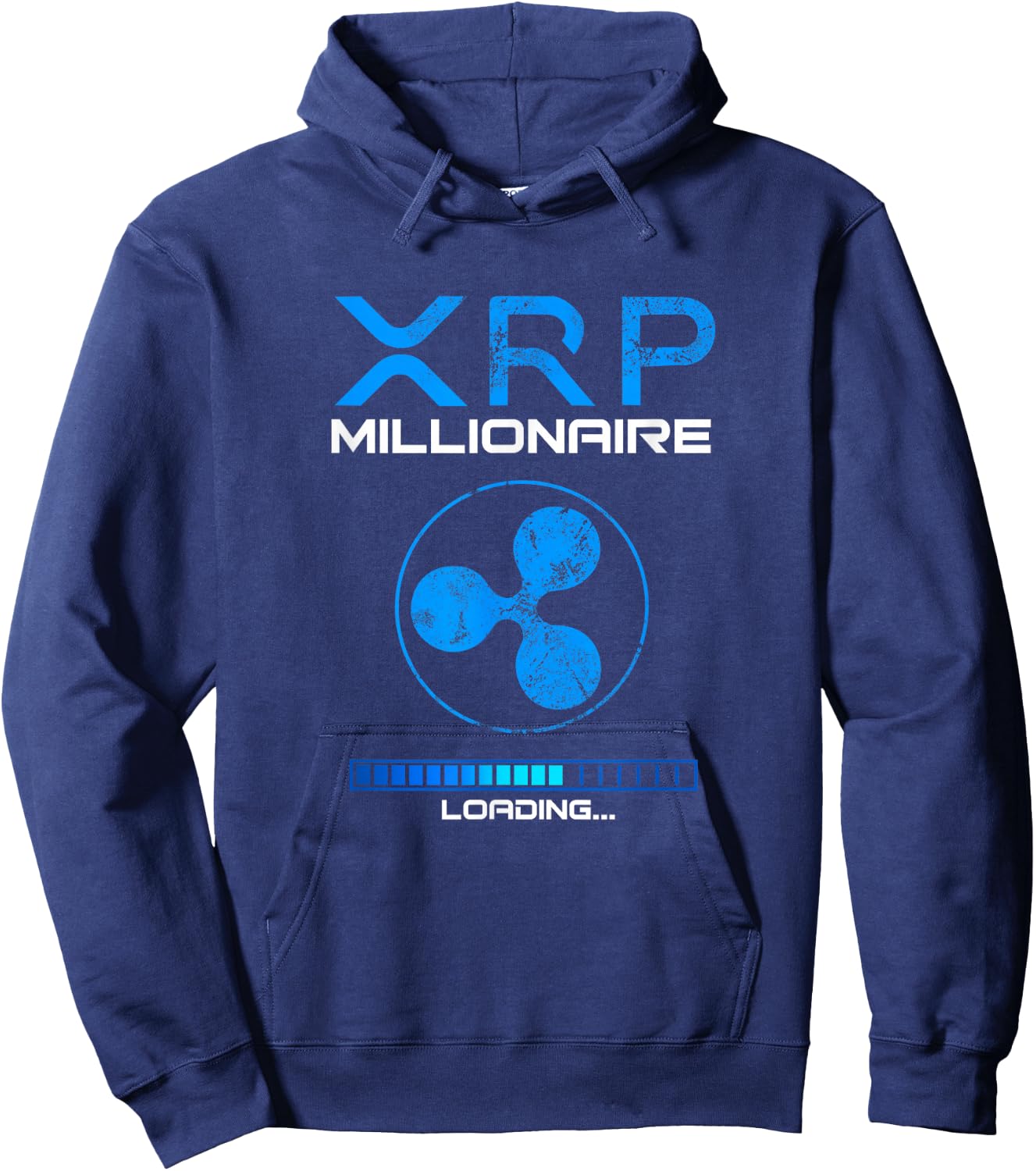 Loading Ripple Token by XRP Crypto MILLIONAIRE , Black, S Hoodie - Hoodie | Navy