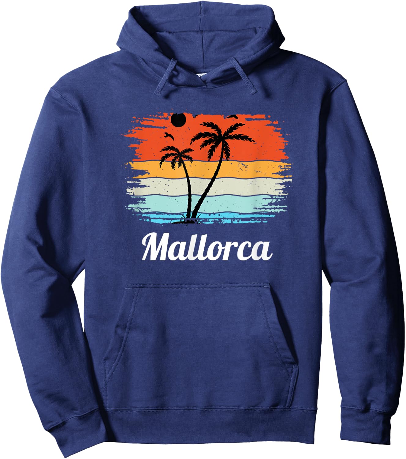 Mallorca Souvenir Vintage Sommer Urlaub Hoodie - Hoodie | Navy