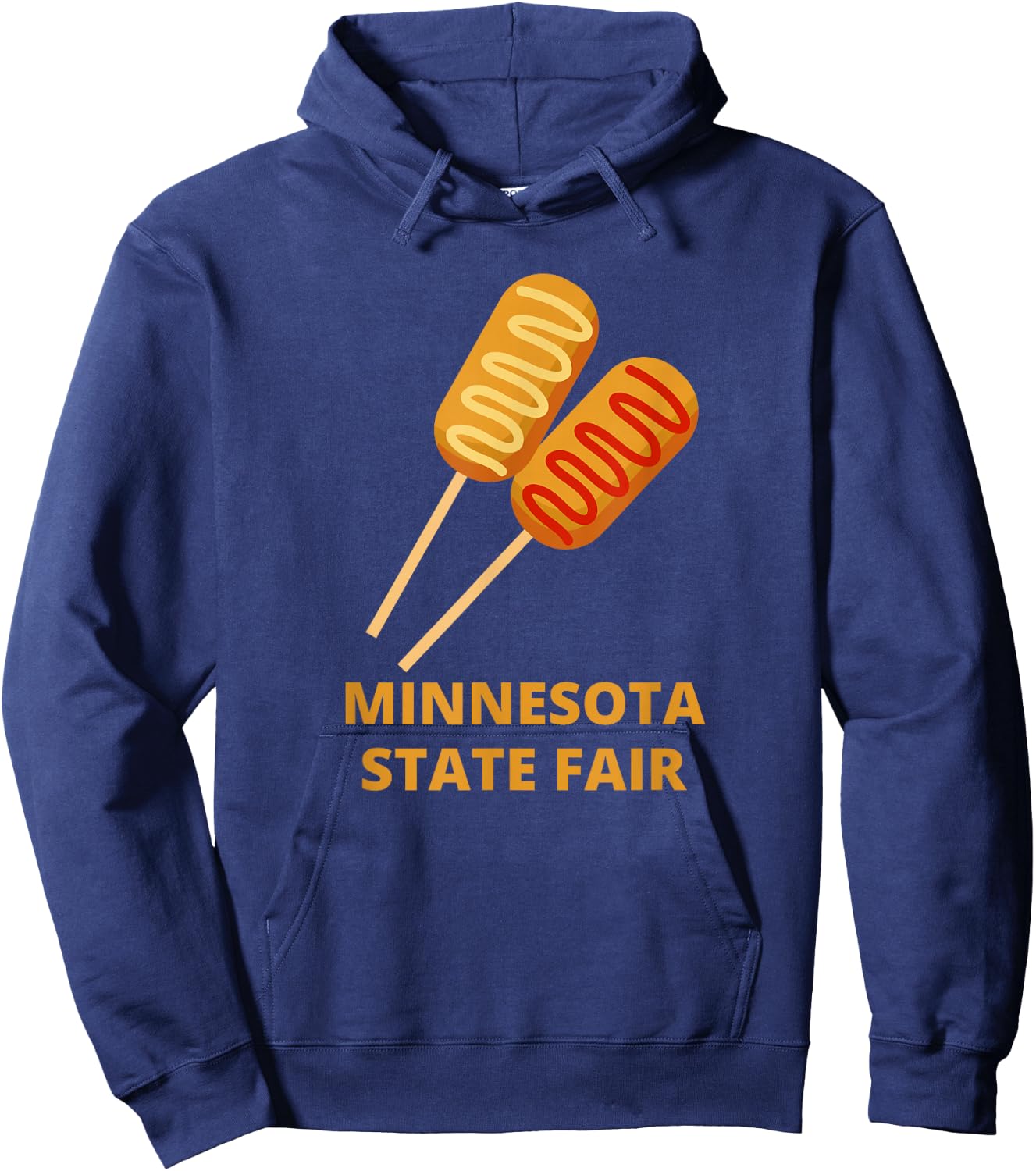 Minnesota State Fair Corn Dogs County Fair Corn Dog Hoodie - Hoodie | Navy