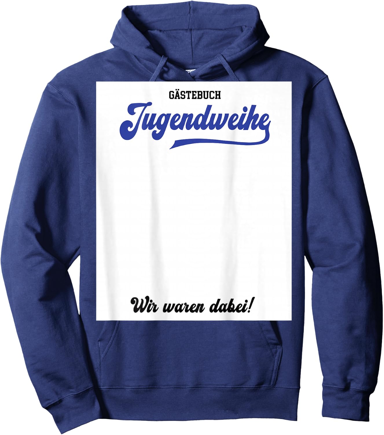 Guest book youth dedication ideas party accessories boys youth party Hoodie - Hoodie | Navy