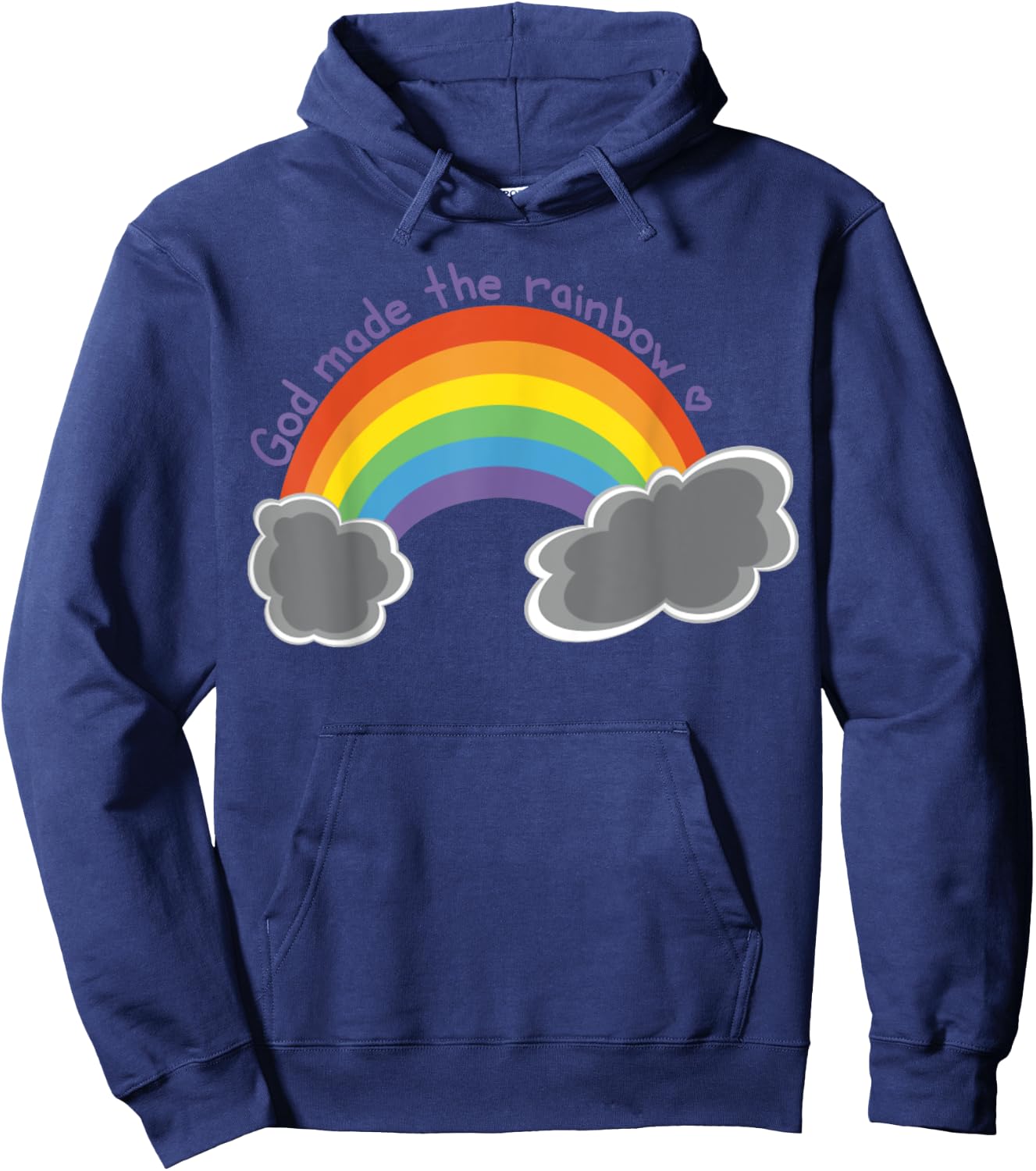 God Made The Rainbow Hoodie - Hoodie | Navy