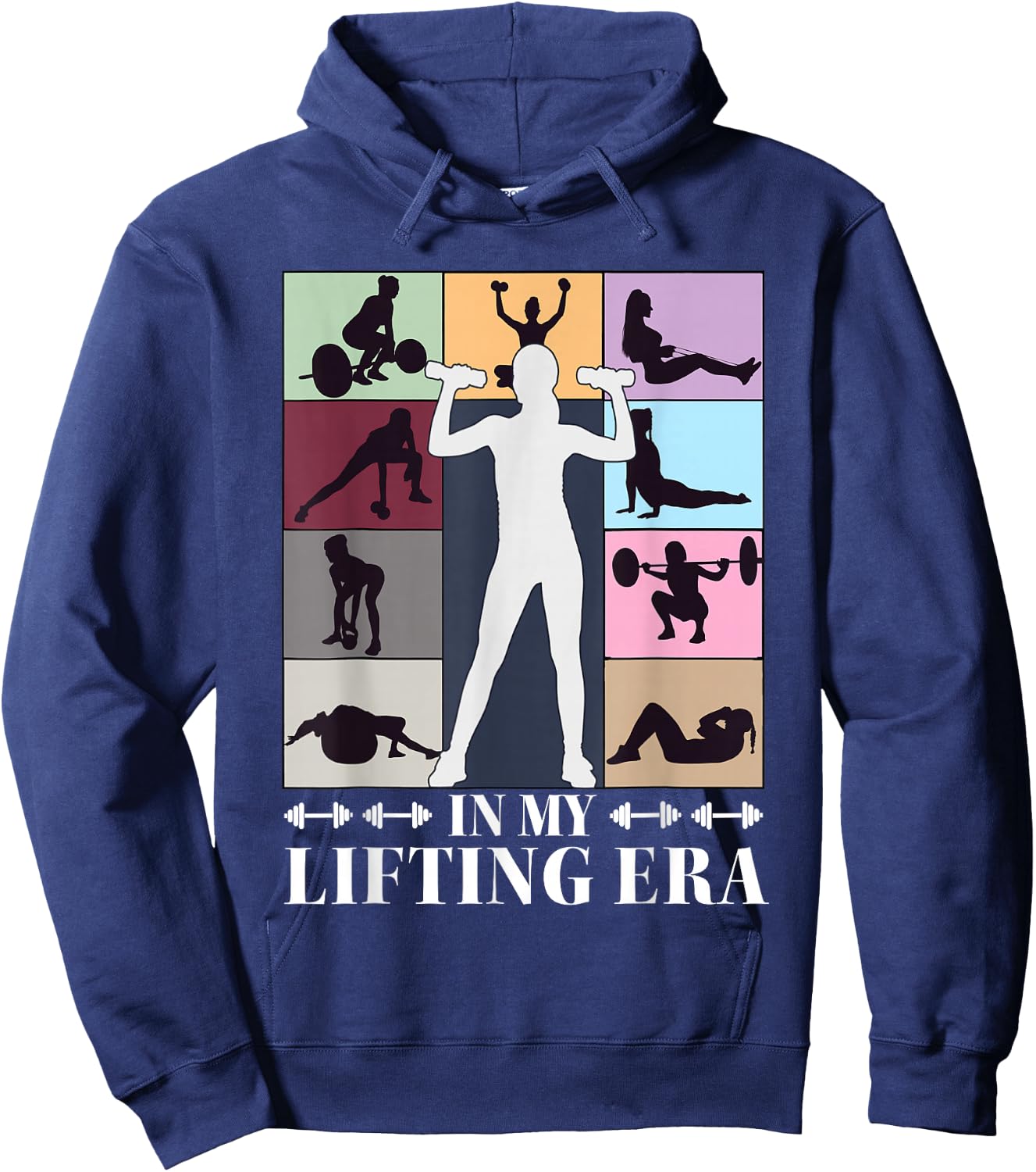 In My Lifting Era Workout Sport Motivation Gym Women Girls Hoodie - Hoodie | Navy