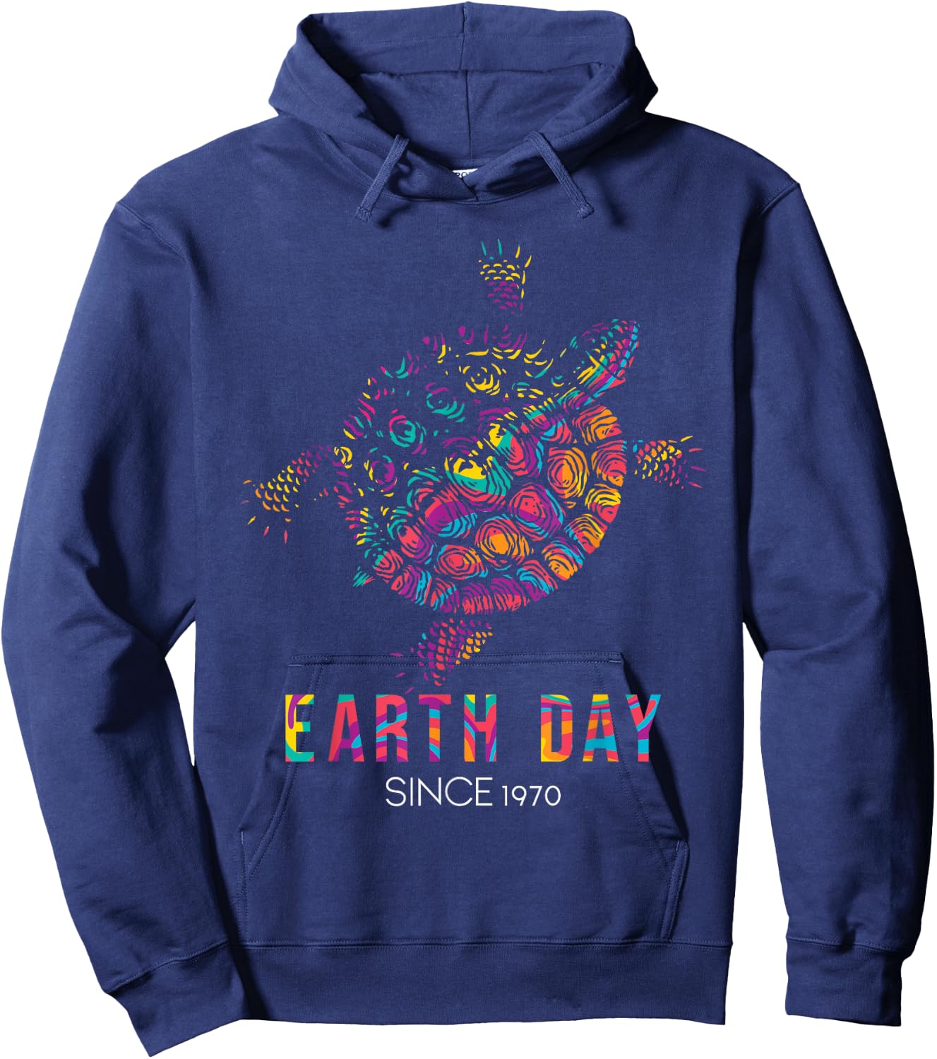 Turtle Environmental Protection Earth Day Since 1970 Hoodie - Hoodie | Navy