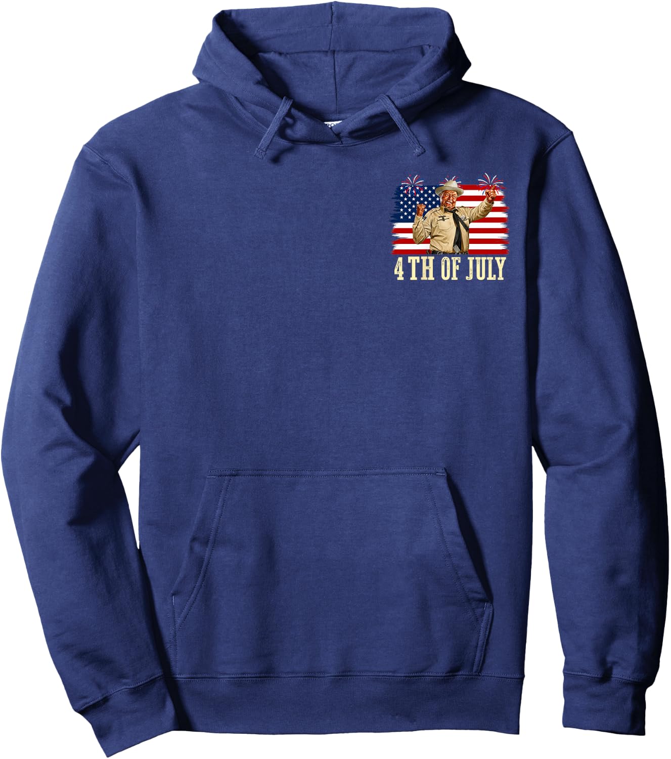 Happy 4th of July to All You Sumbitches 2 Side Hoodie - Hoodie | Navy