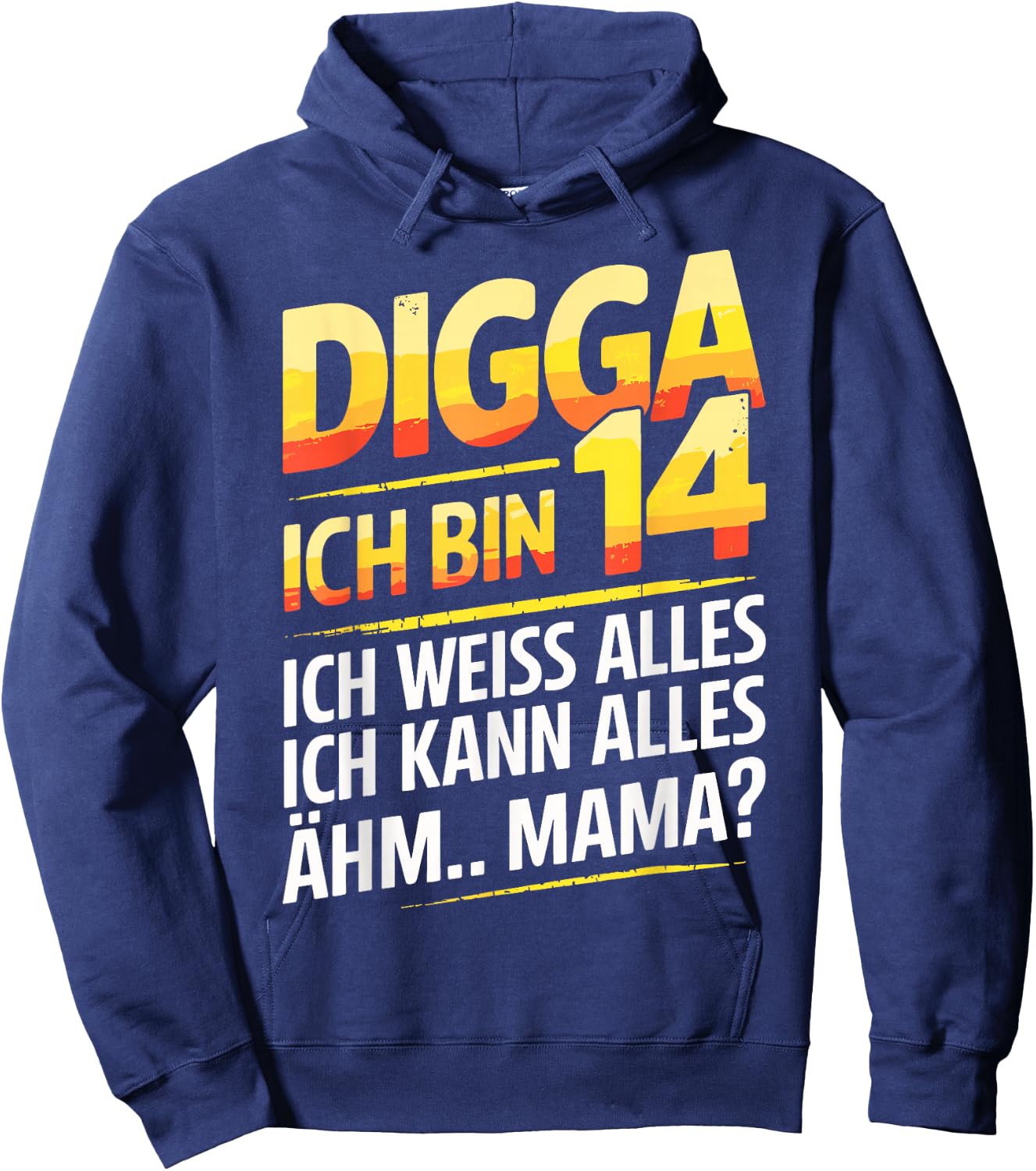 14th Birthday Boy Girl 14 Years 2011 Funny Gift , black Hoodie - Hoodie | Navy