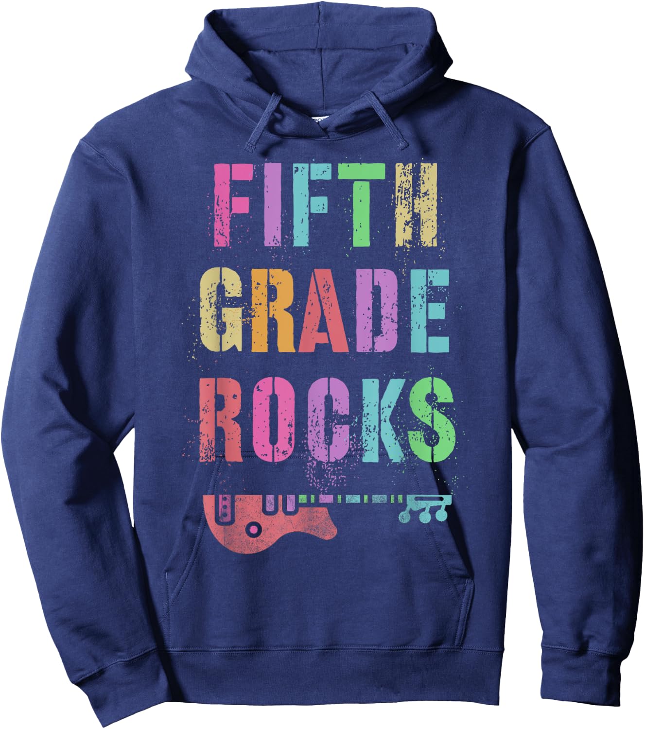 FIFTH GRADE ROCKS Teacher Rockstar Team 5th Gr Ready To Rock Women Kids Hoodie - Hoodie | Navy