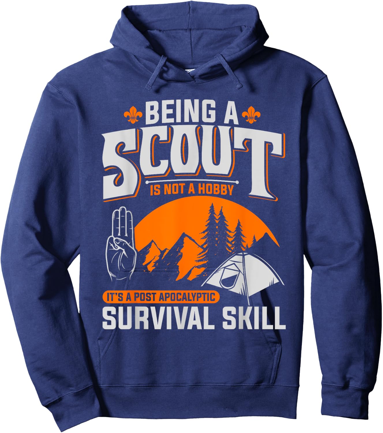 Being A Scout Is Not A Hobby - Boys & Girls Scouts Hoodie - Hoodie | Navy