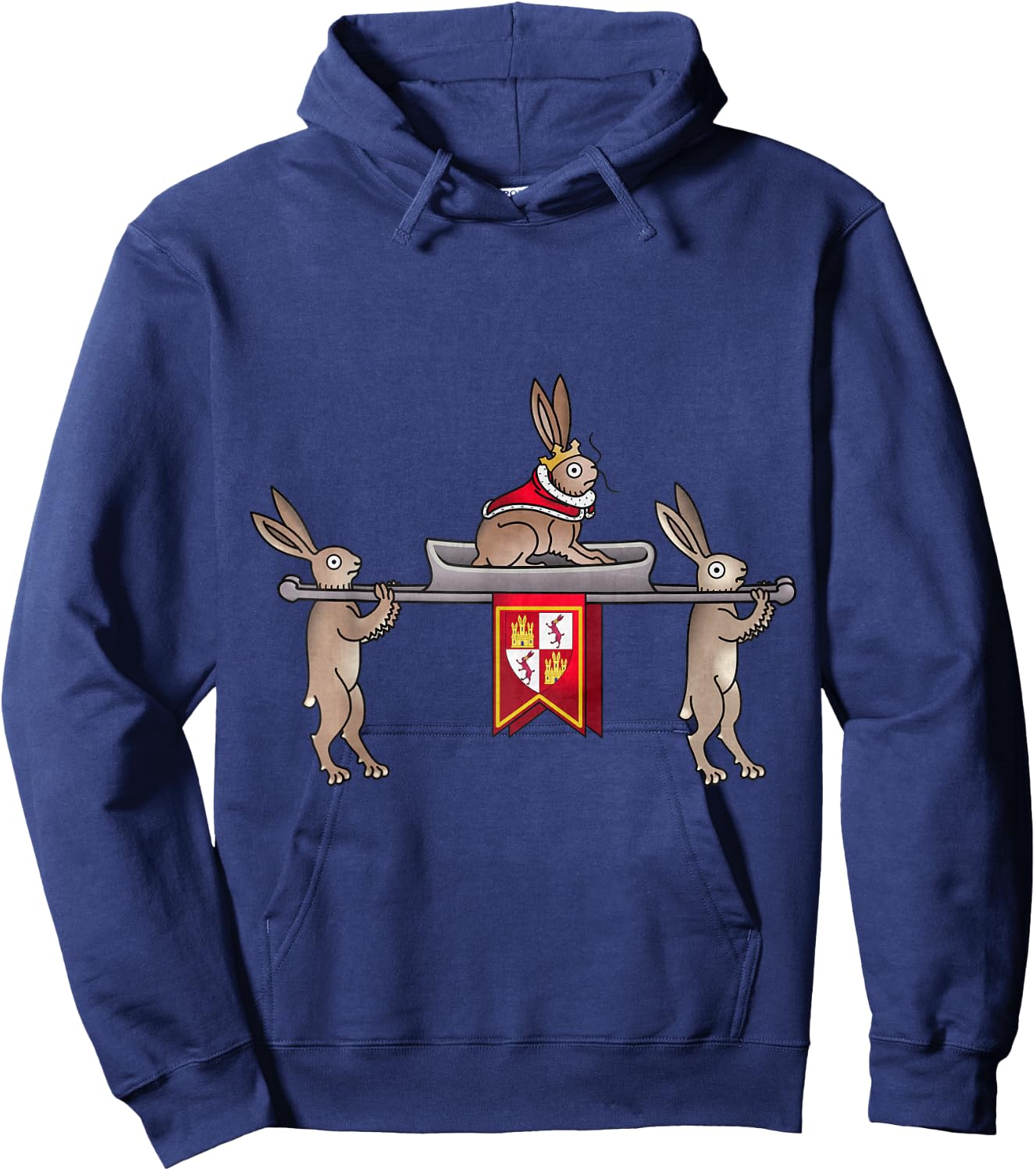 Medieval Marginalia - King Whiskers III - MargiKnights Hoodie - Hoodie | Navy