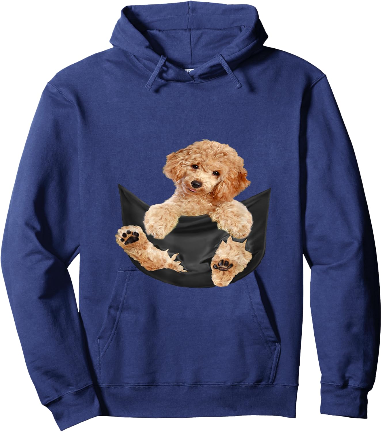 Dog Lovers Gifts Poodle In Pocket Funny Dog Men Women Girls Kids Hoodie - Hoodie | Navy