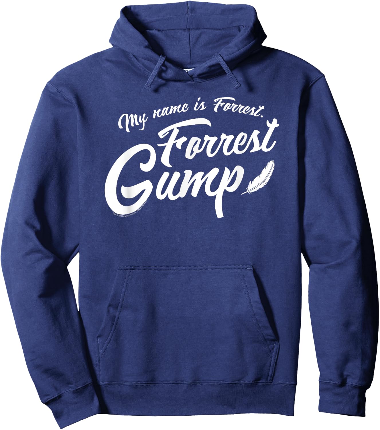 Forrest Gump My Name is Forrest Script Hoodie - Hoodie | Navy