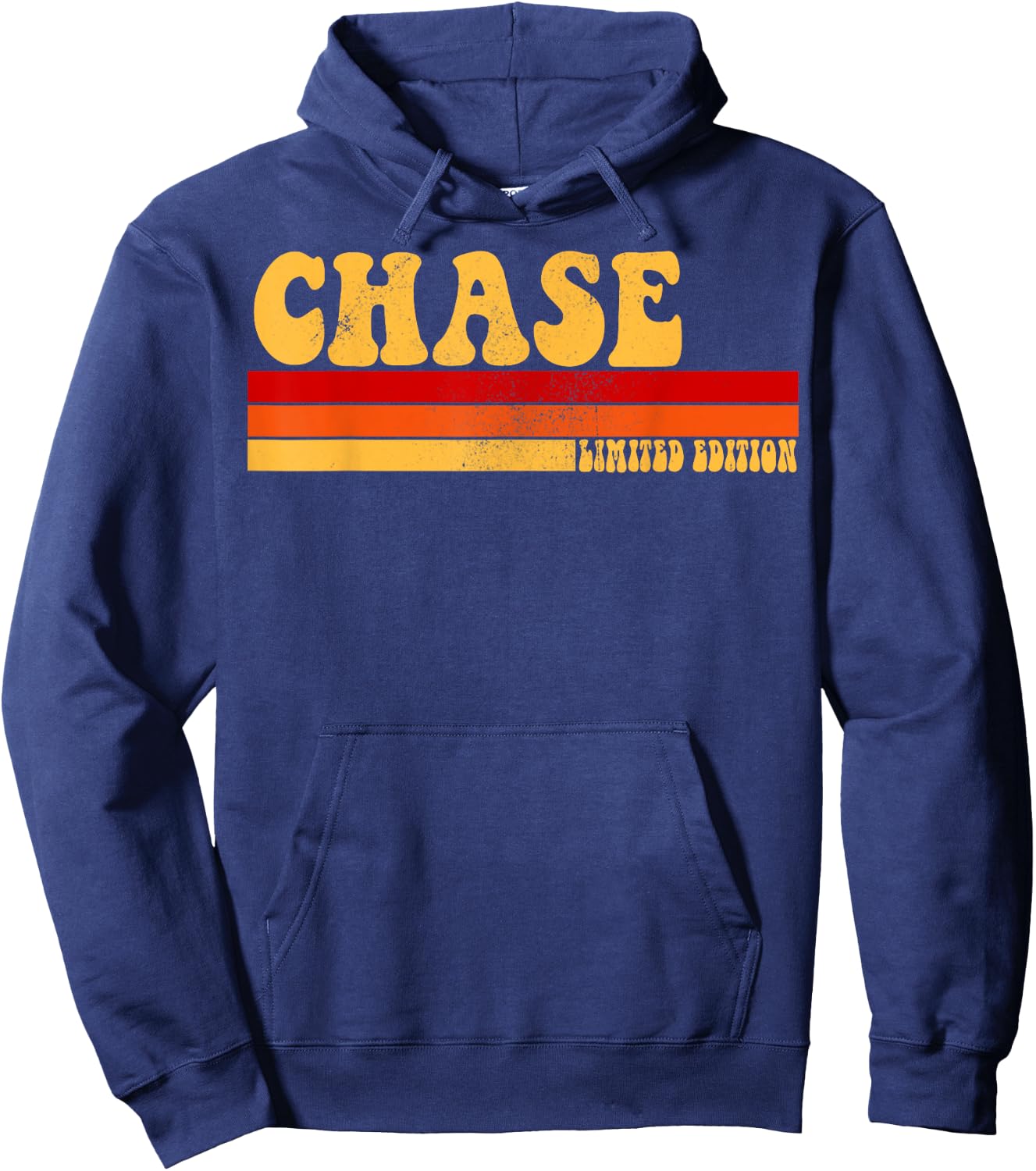 AmaStyle Co. CHASE Name Personalized Idea Men Retro Vintage CHASE , Small, Black Hoodie - Hoodie | Navy