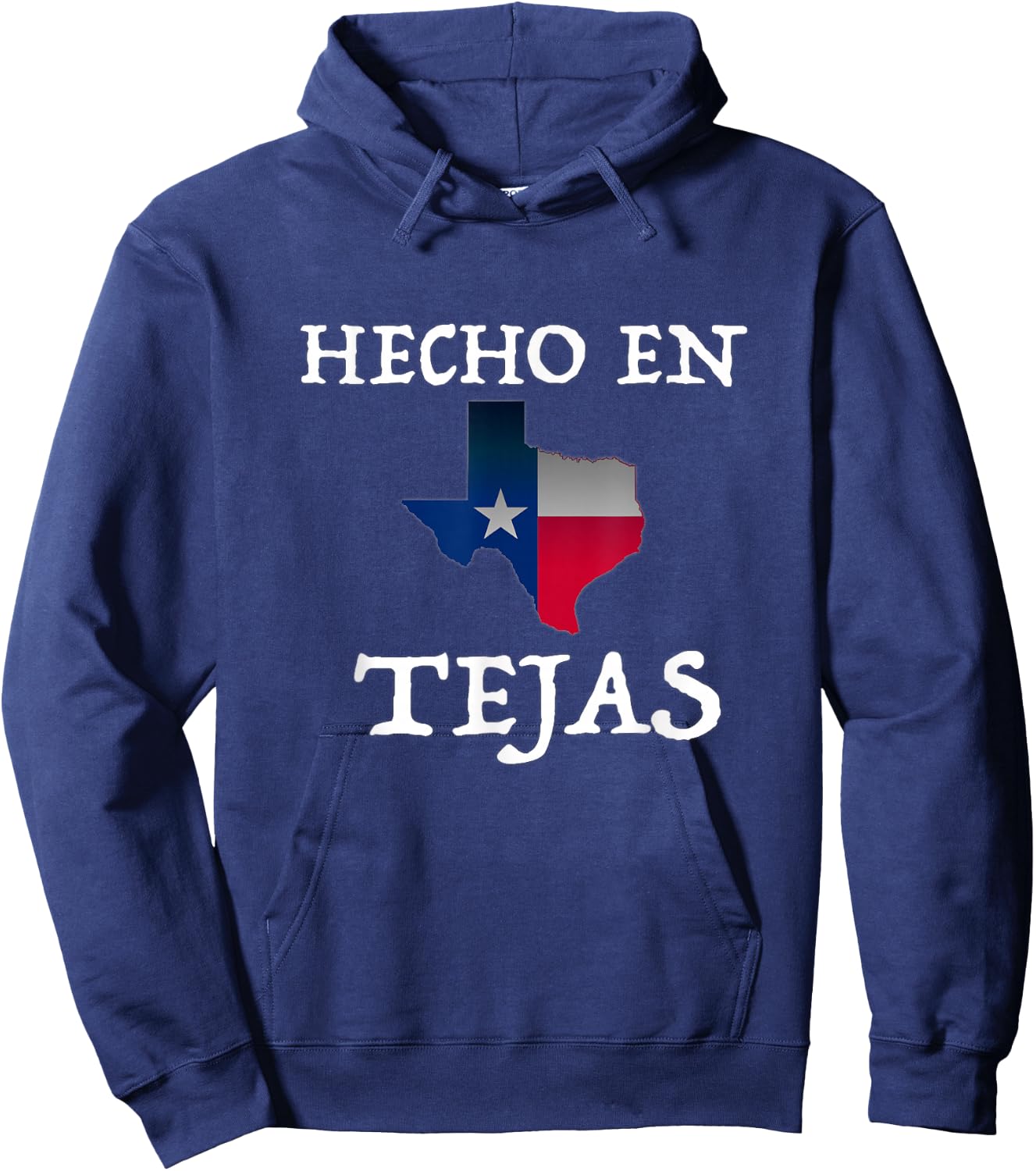 Hecho En Tejas Made in Texas Mexican American Hispanic Hoodie - Hoodie | Navy