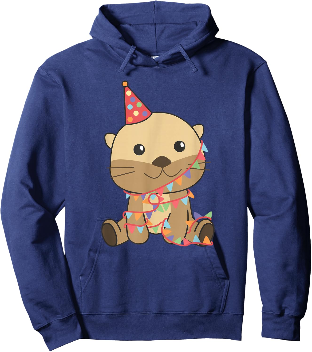 Otter for Birthday for Children a Birthday Otter Hoodie - Hoodie | Navy