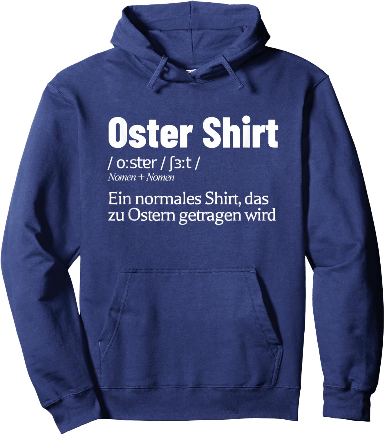 Funny Easter Easter Bunny Saying Easter , black Hoodie - Hoodie | Navy