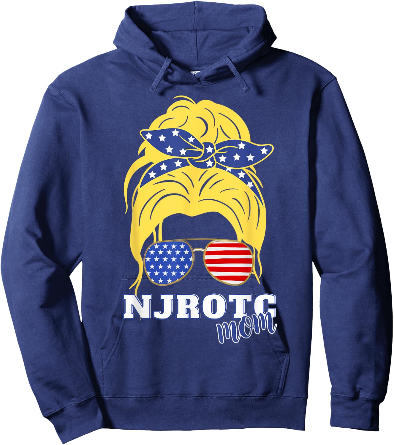US Naval Junior ROTC Military Cadet Proud NJROTC Mom Hoodie - Hoodie | Navy