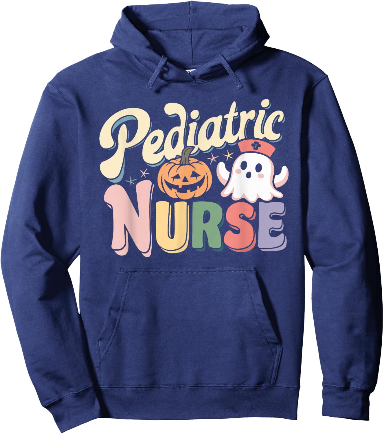 Pediatric Nurse Childcare Halloween Costume Hoodie - Hoodie | Navy