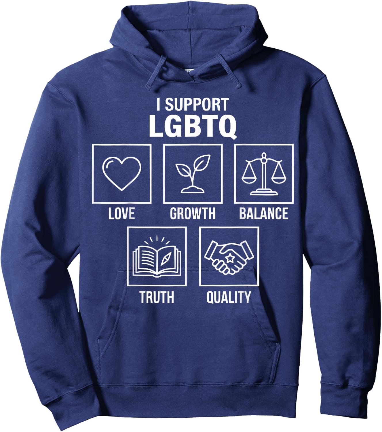 T-Shirt Hoodie - Hoodie | Navy