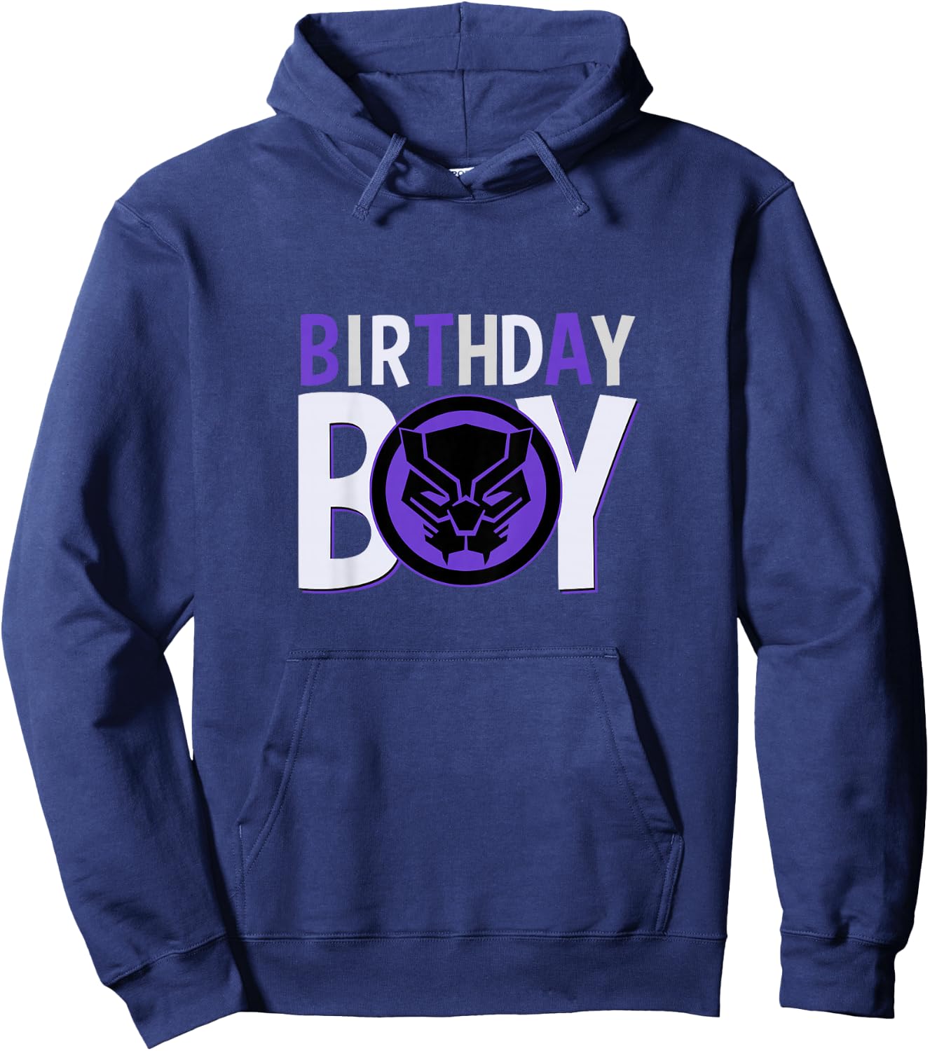 Kids Marvel Universe Classic Black Panther Super Birthday Boy Hoodie - Hoodie | Navy