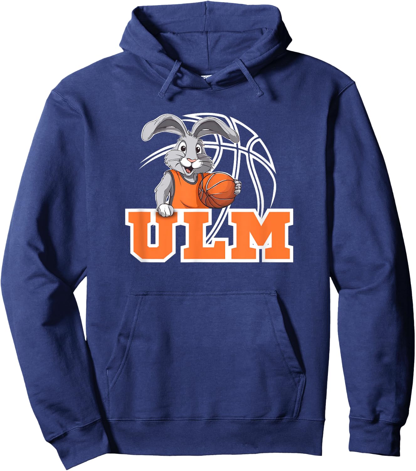 Ulm Basketball Fan Support Swabia Stadium Orange White , black Hoodie - Hoodie | Navy