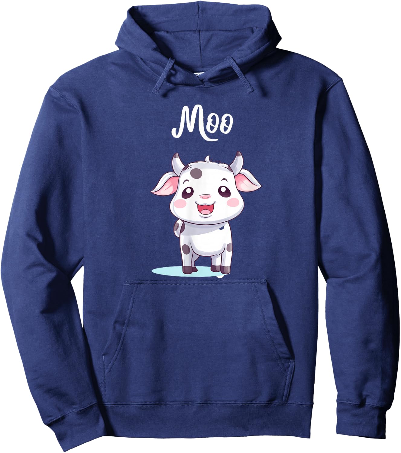 Cow Moo Cow Kids Hoodie - Hoodie | Navy