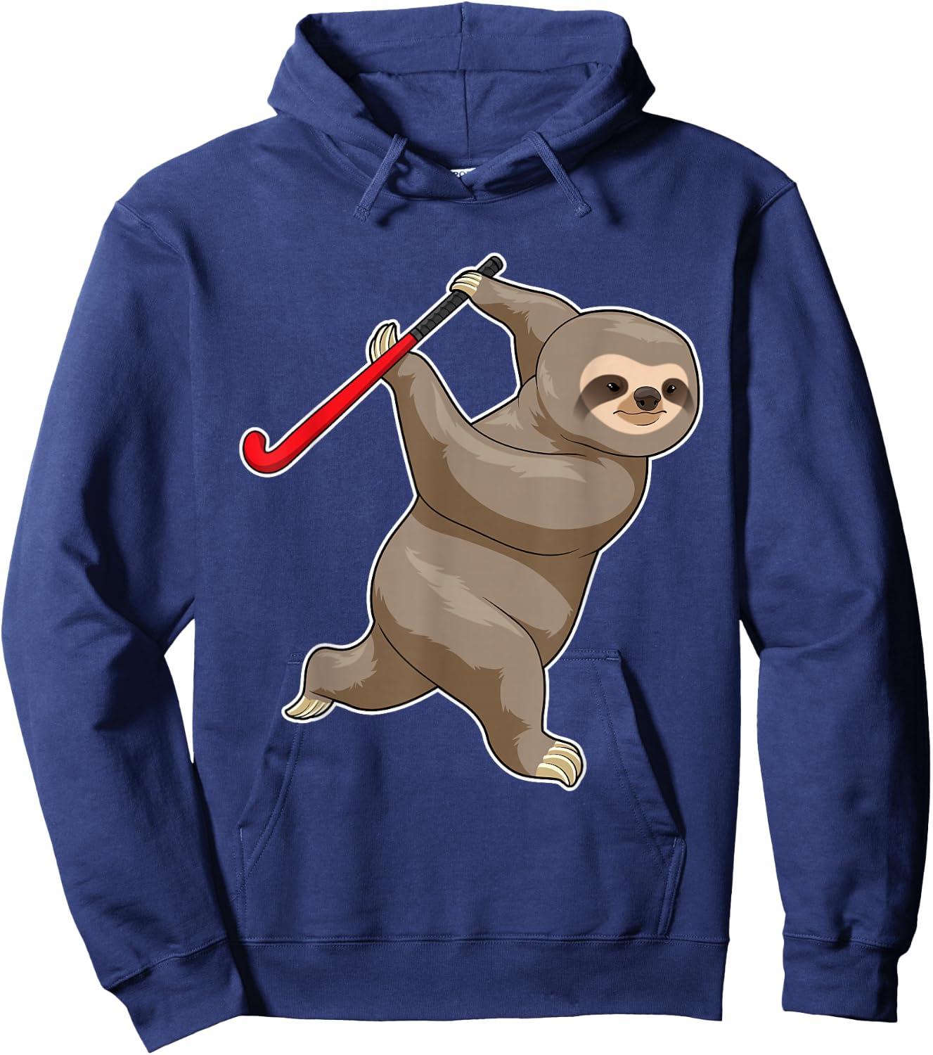 Sloth Field hockey Field hockey stick Sports Hoodie - Hoodie | Navy
