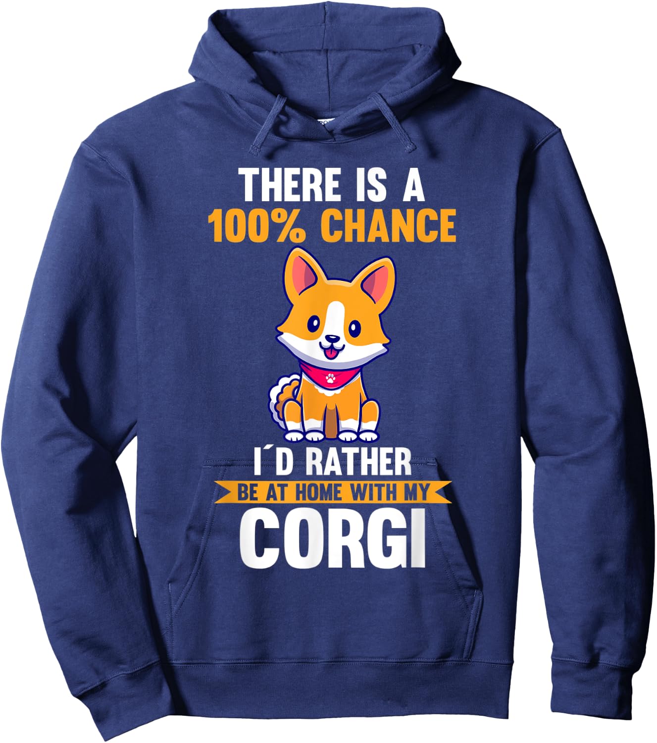 Dog Corgi Hoodie - Hoodie | Navy