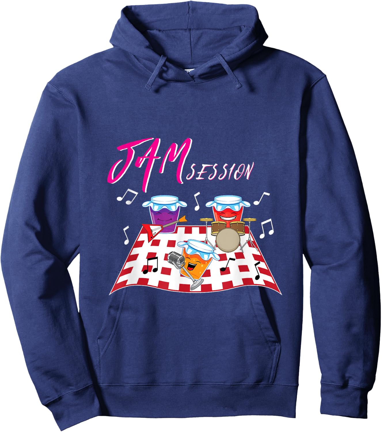 Jam Session - Funny Music Pun Hoodie - Hoodie | Navy